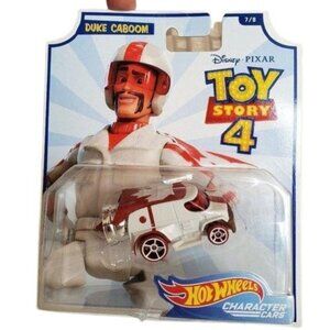 Hot Wheels Duke Caboom Toy Story 4 Disney Pixar Character Car 7/8 Collectible
